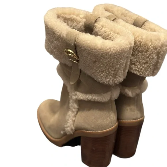 Coach Harlie Suede Bootie Shearing Trim women's 8B - Picture 12 of 15